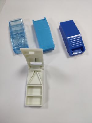 Wholesale small mini kid children medicine cutter drug chemical box multicolor pill dispenser case pill cutter box