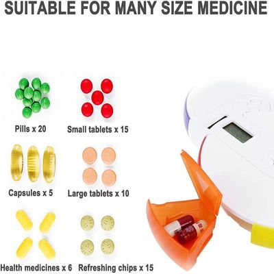 Top fashion medication box dispenser electronic medicine 7day Digital pill case timer with 4 Groups Alarm Reminders
