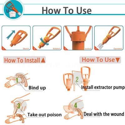 1L Portable Venom Extractor Kit for Snake Spider Bites Camping First Aid
