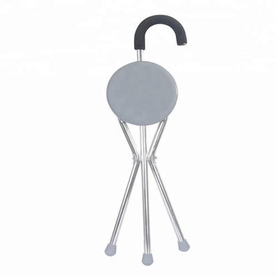 Best Price Outdoor Multifunctional Walking Stool Elderly Aluminum Seat Easy Fold Foldable Stick Cane Folding Chair