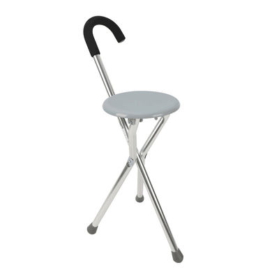 Best Price Outdoor Multifunctional Walking Stool Elderly Aluminum Seat Easy Fold Foldable Stick Cane Folding Chair
