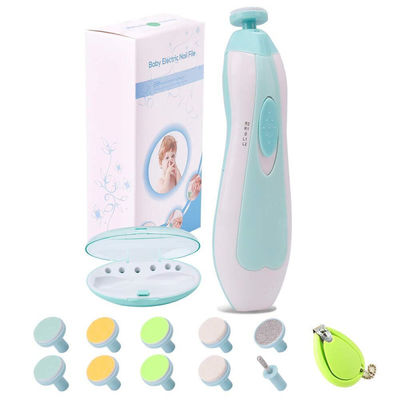 Baby Nail File Electric Nail Trimmer Toes Fingernails Care Trimmer with LED Light for Newborn, Kids and Adult
