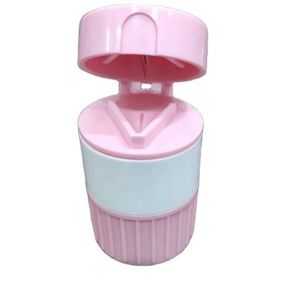 Boîte en plastique multiple 5x6.5cm de cas de collection de médecine de diviseur de coupeur et de broyeur de Tablette de pilule